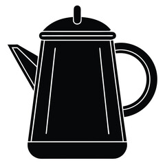 Fototapeta premium Modern Kettle Vector Illustration – Electric, Vintage, and Whistling Kettles