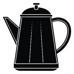 Fototapeta premium Modern Kettle Vector Illustration – Electric, Vintage, and Whistling Kettles