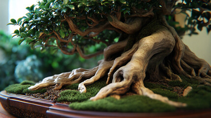 Naklejka premium Lush Canopy Bonsai in Diffused Light Ultra HD