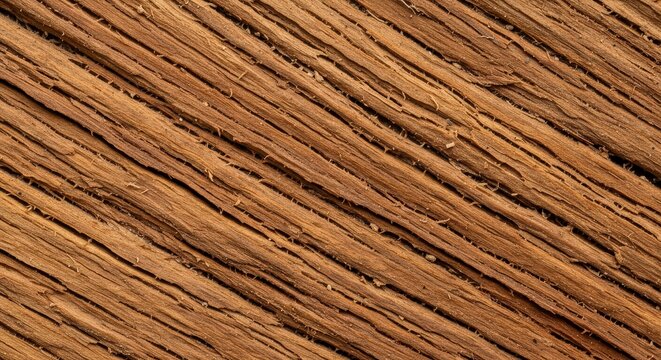 Rough textured natural dark brown wooden surface with parallel grain lines, concept for rustic material background, natural product display and organic design elements