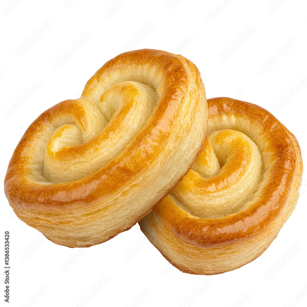 Poster two elegant pastries arranged beautifully on a white plate displaying a variety of textures and colo