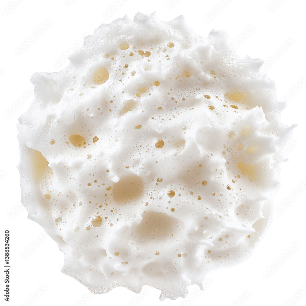 Poster a generous serving of light and fluffy whipped cream piled high in a bowl against a neutral backgrou