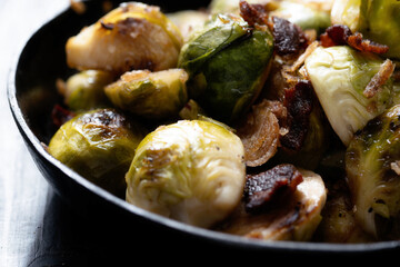 rustic bacon  brussels sprouts