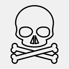 Icon danger. Packaging symbol elements. Icons in line style. Good for prints, posters, logo, product packaging, sign, expedition, etc.