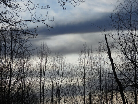 cloudy sky at sunset