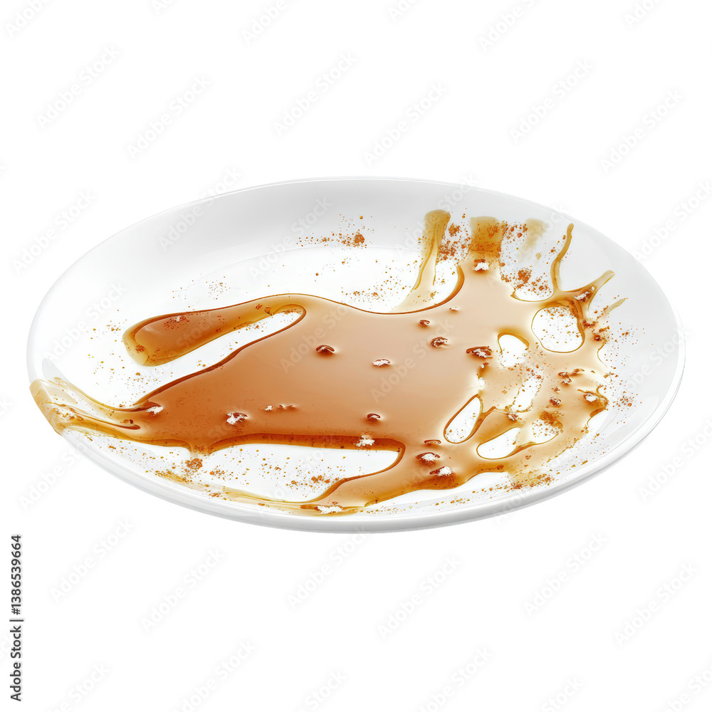Aufkleber captivating liquid splash on a plate creating dynamic and artistic visual appeal with vibrant colors
