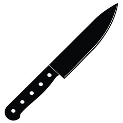 Knife Vector Illustration – Kitchen, Hunting, and Utility Blade Silhouette Design