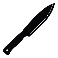 Knife Vector Illustration – Kitchen, Hunting, and Utility Blade Silhouette Design