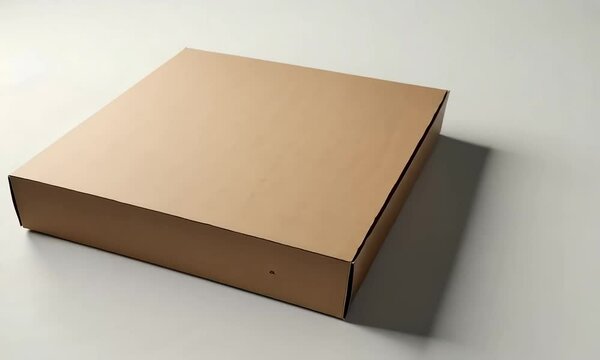 Square Cardboard Box: Packaging Product Shot