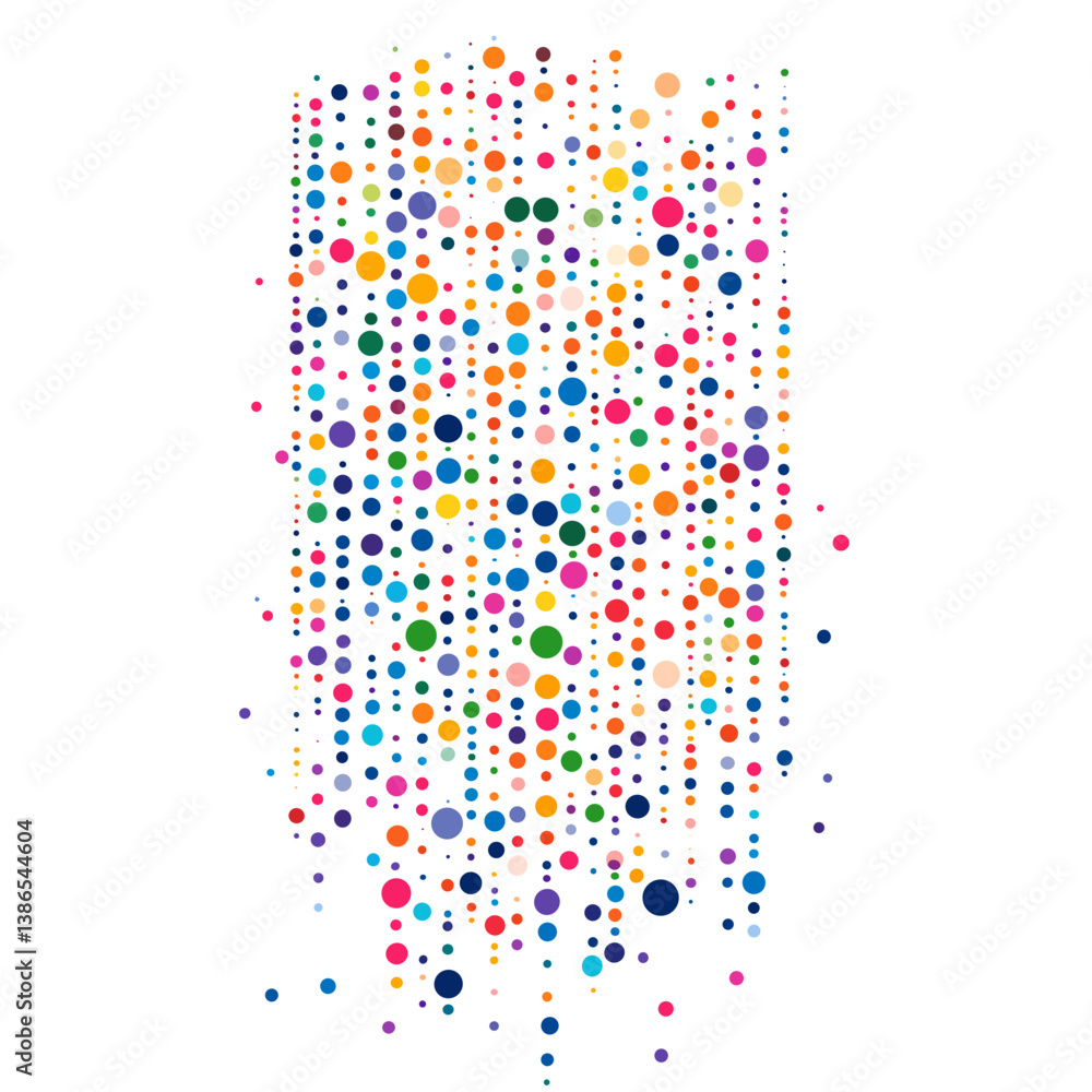Poster colorful abstract dot pattern background