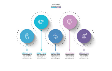 Business data visualization. timeline infographic icons designed for abstract background template