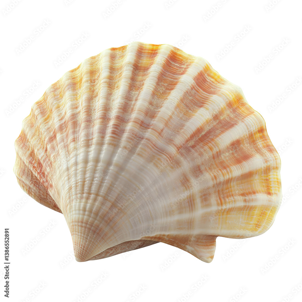 Poster exquisite found on the beach displaying intricate patterns and colors captured in detail against a s