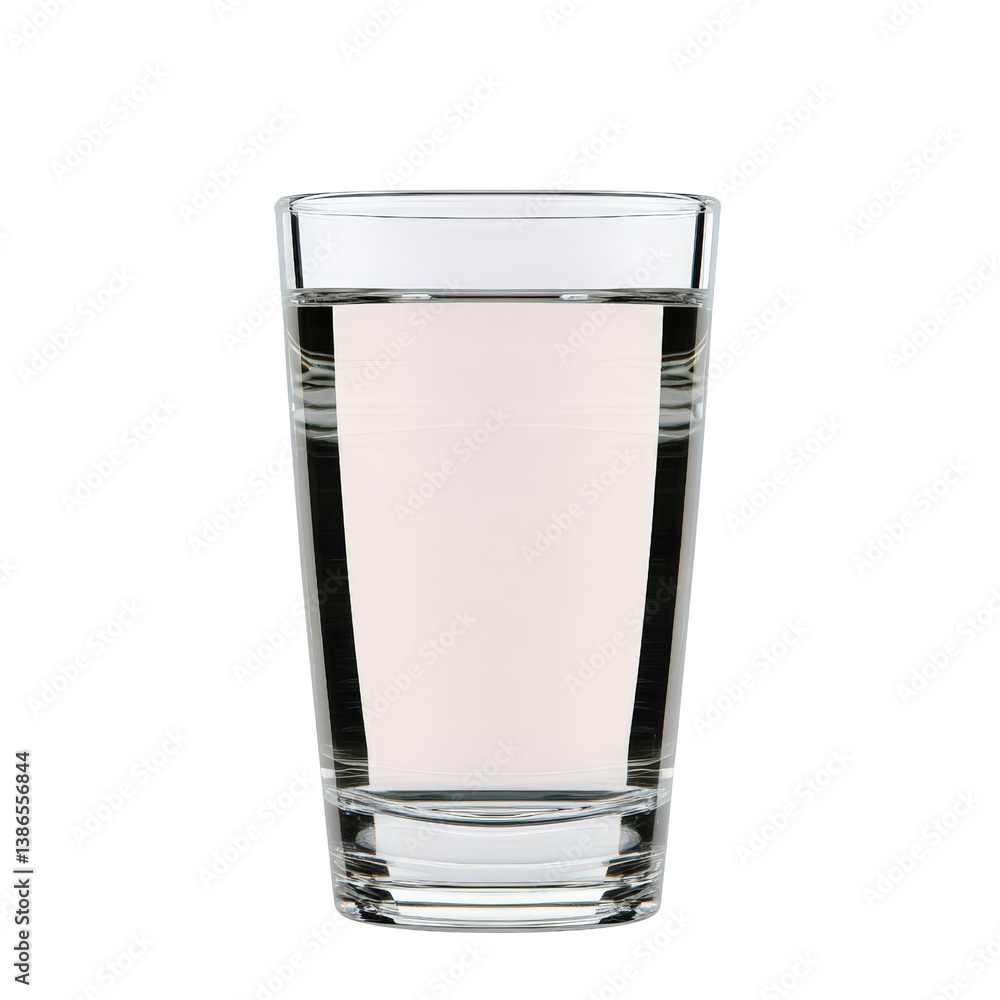 Poster a simple yet refreshing glass of clear water placed on a wooden surface inviting hydration and pure 