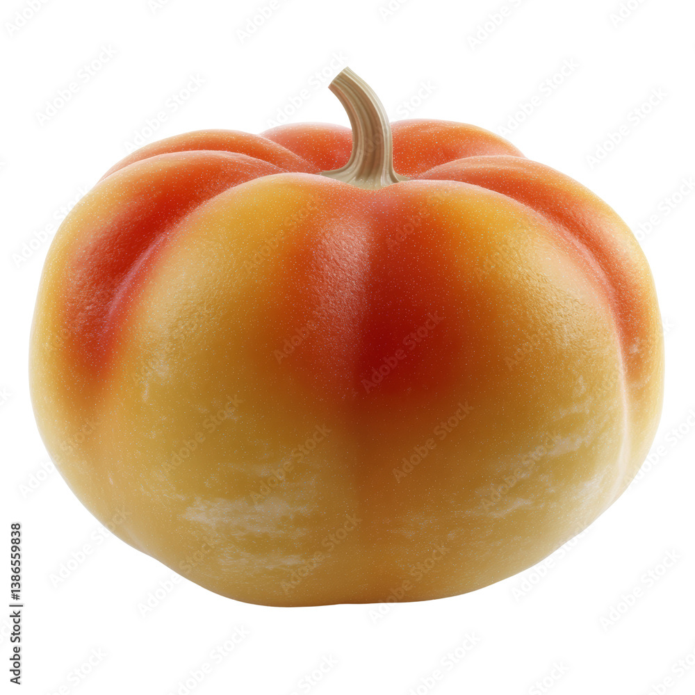 Poster fresh peach on a dark black background highlighting its juicy texture and vibrant color in a minimal