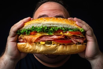 Health concern: excess fat, improper eating, junk meals, sedentary routine, weight problem, bad nutrition, body imbalance, food addiction, lifestyle issue, diet mistake, physical burden.