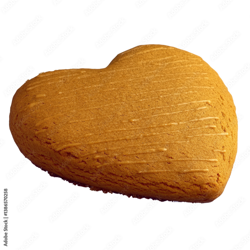 Poster heart-shaped cookie decorated with colorful icing and sprinkles on a white plate capturing a sense o
