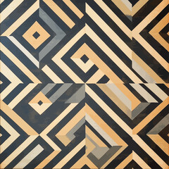 Abstract Geometric Pattern in Earth Tones