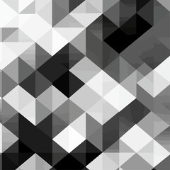 Geometric Abstract Background in Black and White Tones