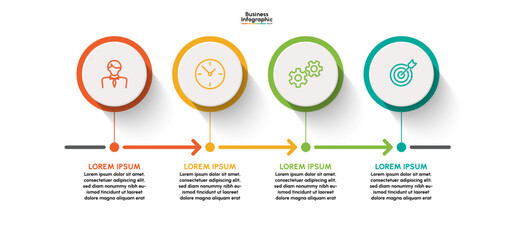 Business infographic design background template