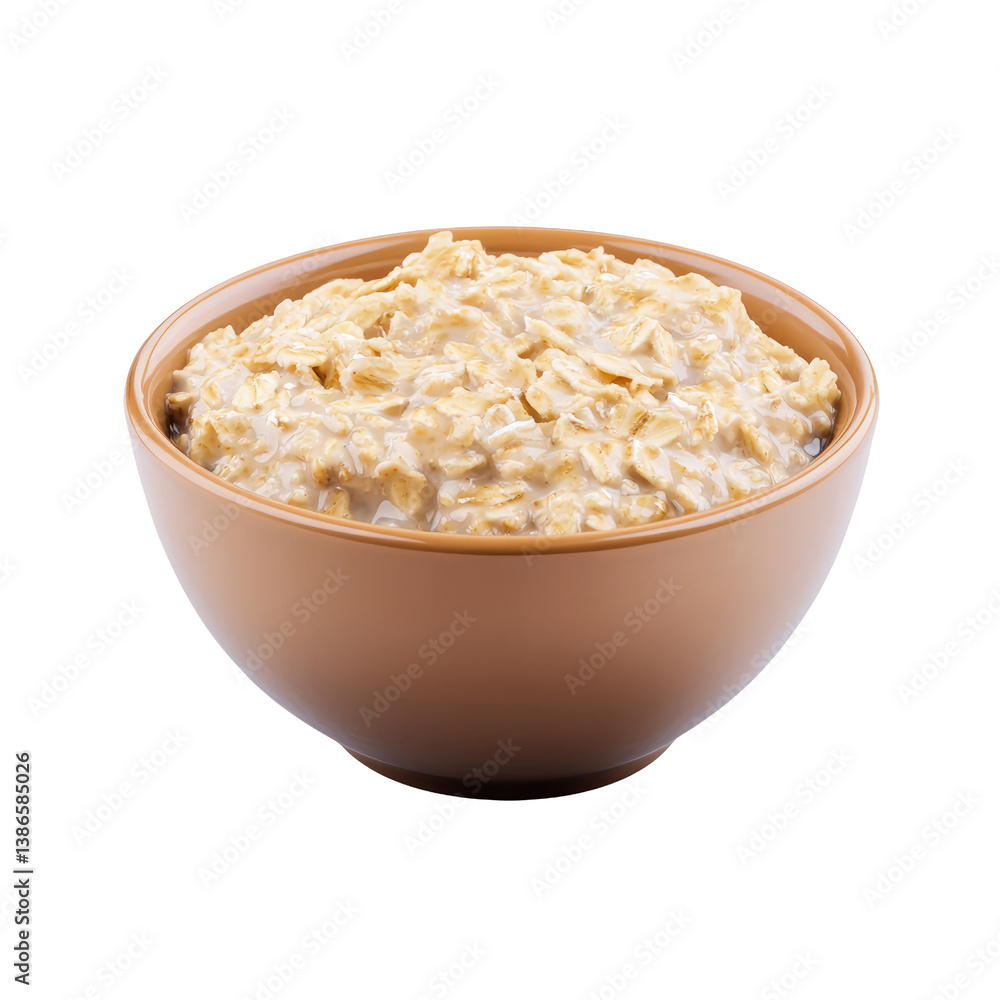 Poster a generous bowl filled with oats ready for preparation as a healthy breakfast option packed with nut