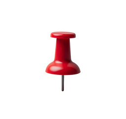 Red Pushpin, Tack, Notice Board Pin, Transparent Background.