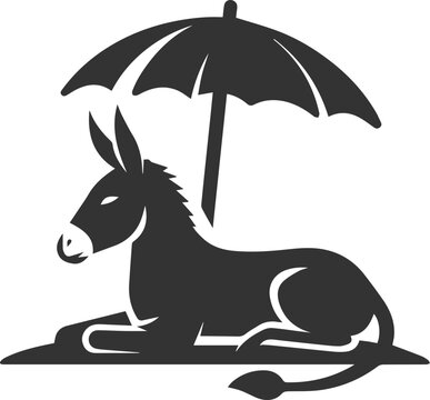 recommend clip art: Donkey silhouette animal vector