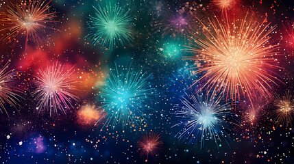 Fototapeta premium fireworks in the sky