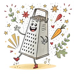 grater and pepper