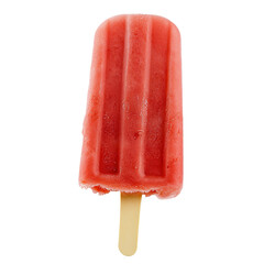 Colorful popsicles in various flavors displayed on a white background perfect for summer treats and refreshments isolated on transparent background..