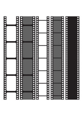 Obraz premium Film strip vector set stock illustration