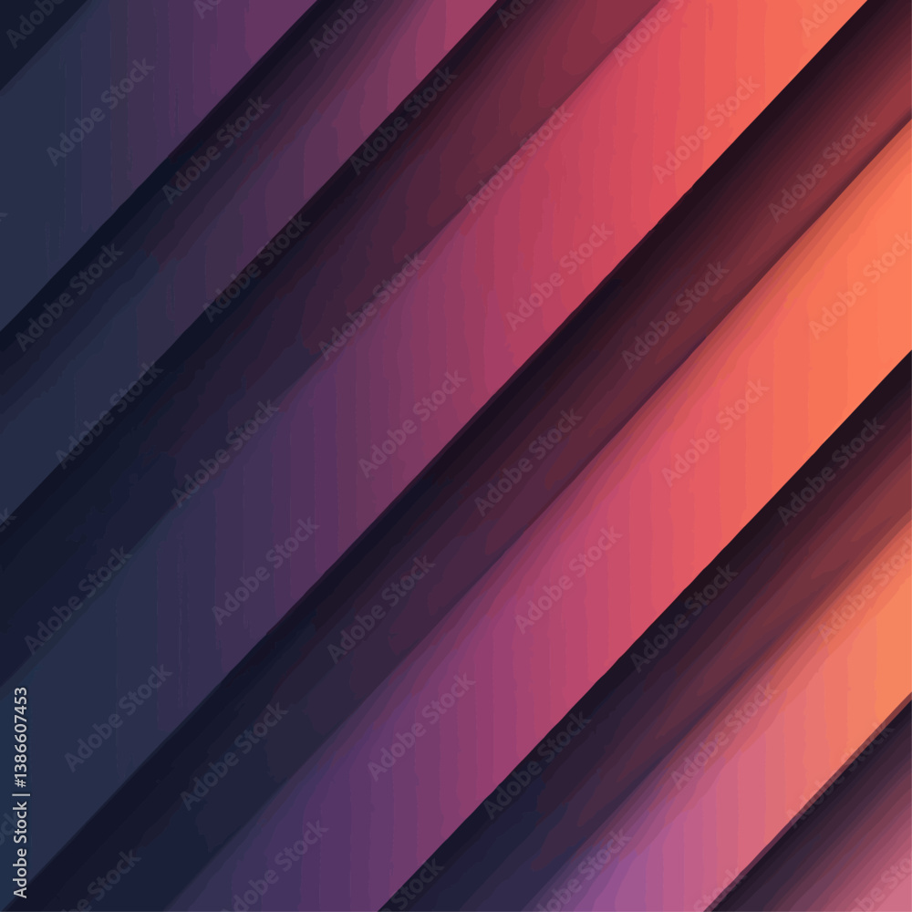 Poster diagonal gradient stripes abstract background