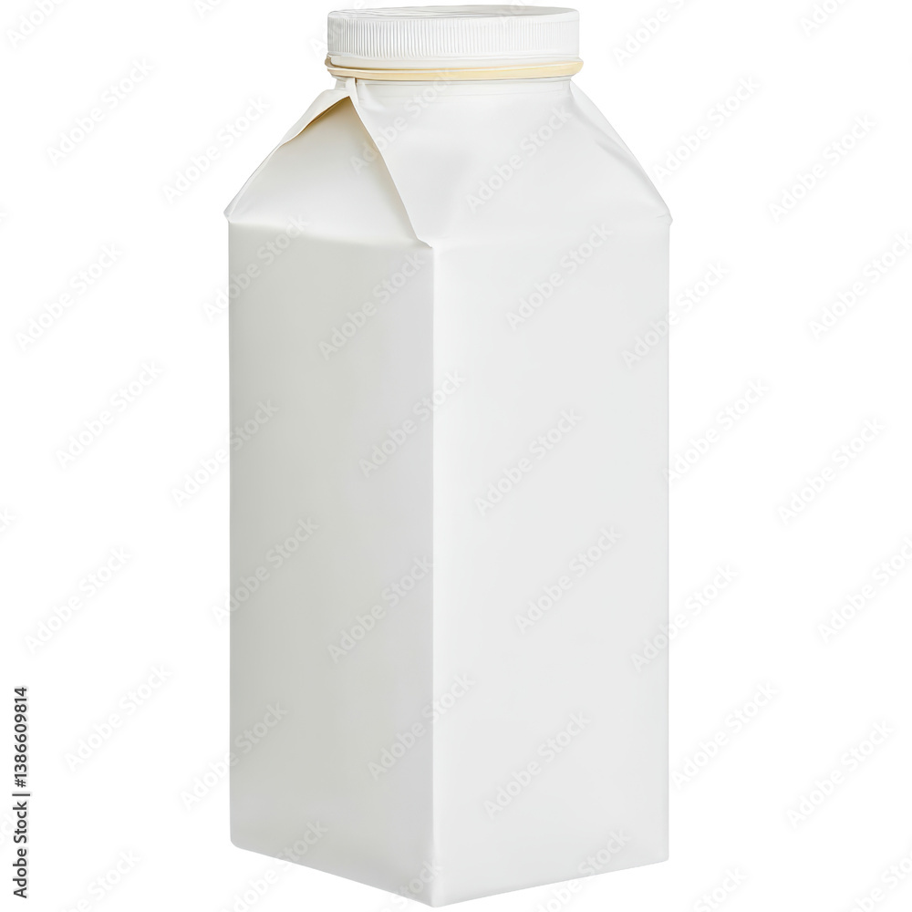 Poster classic white milk bottle with a simple design highlighting the importance of dairy products in a ba