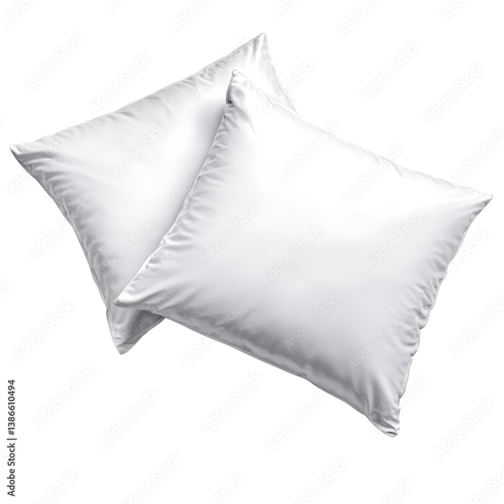 Poster cozy arrangement of two soft pillows on a comfortable sofa creating an inviting atmosphere for relax