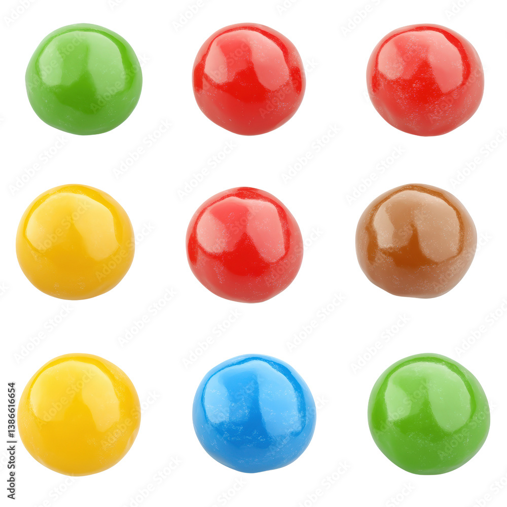 Poster colorful assortment of jelly beans in various flavors lying generously on a bright surface ready for