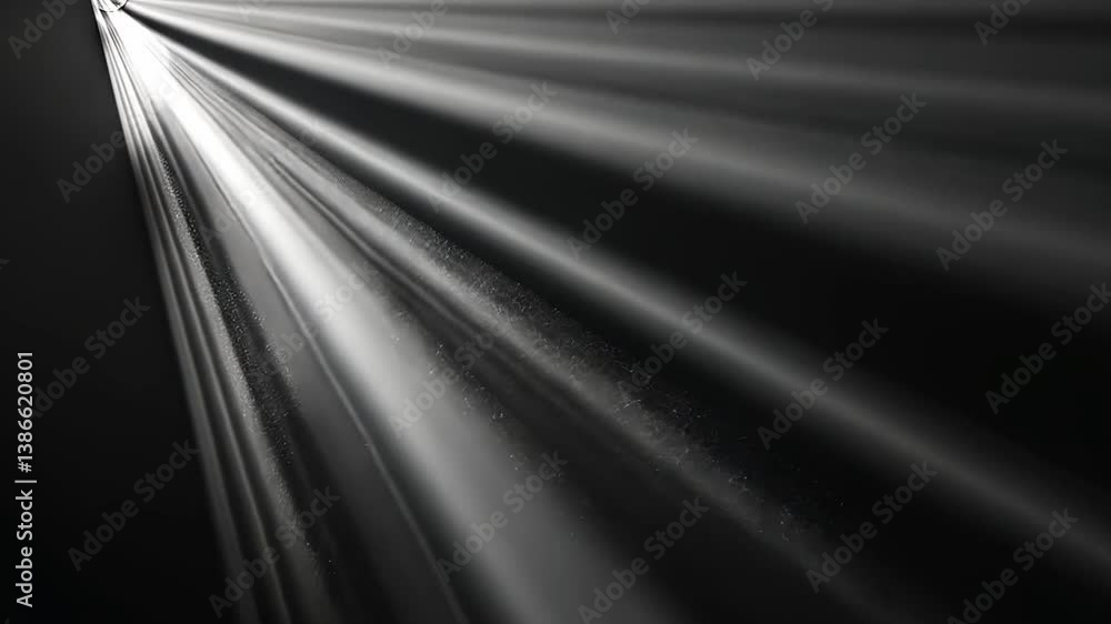 Poster dramatic rays of light illuminate dark space, creating mysterious contrast of shadows and depth, evo