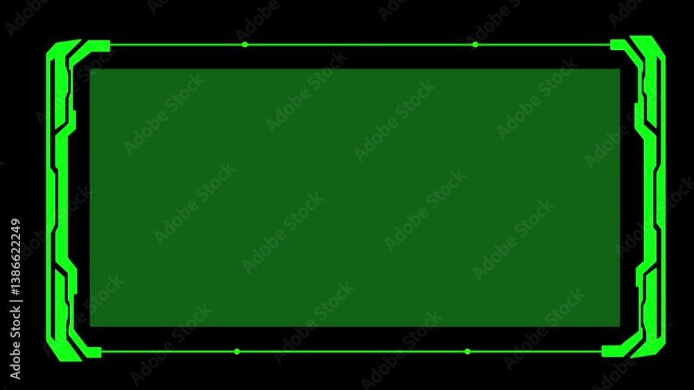 Poster hud, frame ui, gui futuristic user interface screen animation. high tech screen for video game. sci-