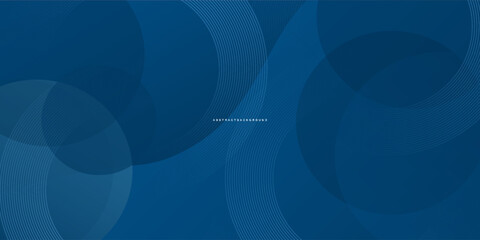 Modern abstract blue background with glowing geometric lines. Blue gradient hexagon shape design. Futuristic technology concept.