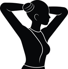 silhouette of a girl