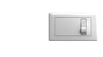 Electrical Switch: Capturing a stark contrast with the pure, minimalist design of an electrical switch, perfect for representing concepts of technology and energy