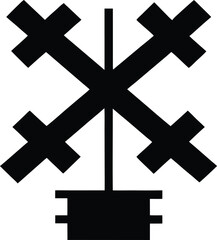 Fototapeta premium vector cross icon