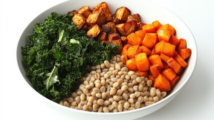 Nourishing Grain Bowl with Farro, Kale, and Roasted Veggies