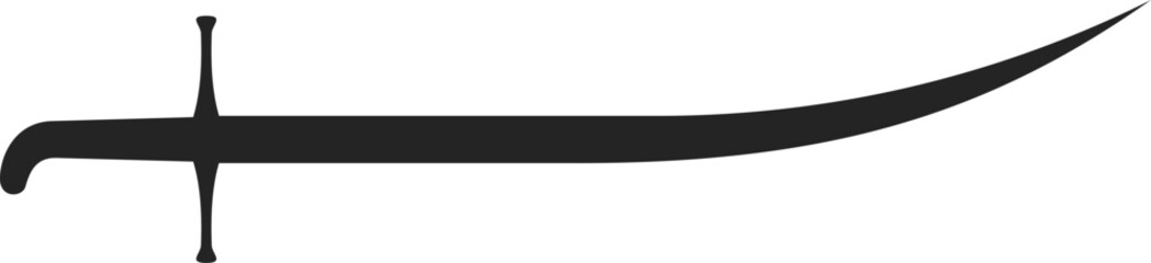 Obraz premium vector of a sword. weapon, traditional, knight