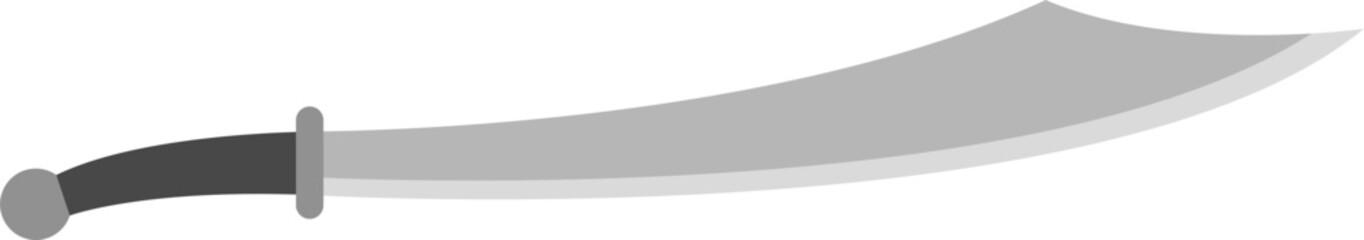 Naklejka premium vector of a scimitar sword