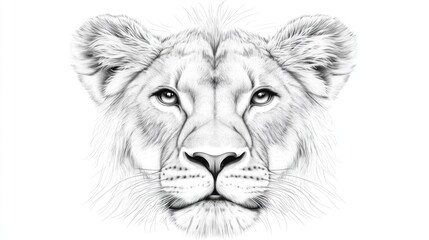 Detailed Lioness Portrait (1)