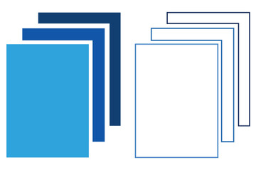 Layers icon set. Vector layers icon. Canvas icon. 3 Layer sign icon.