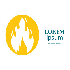 fire logo design burning and blazing