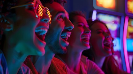 people in the night club