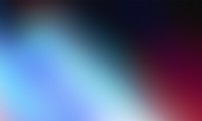 Abstract Blurred Gradient with Grainy Texture in Aqua, Green, Blue, Purple and Black