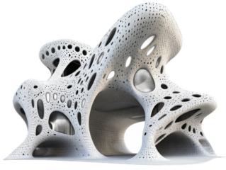 Japanese-inspired minimalist home with sliding paper screens, wooden verandah, and zen rock garden, isolated on white background