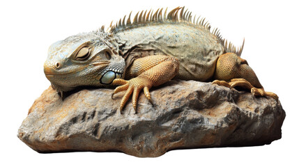 Fototapeta premium iguana on a white background